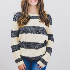 Forever 21 Striped Sweater, Size Medium